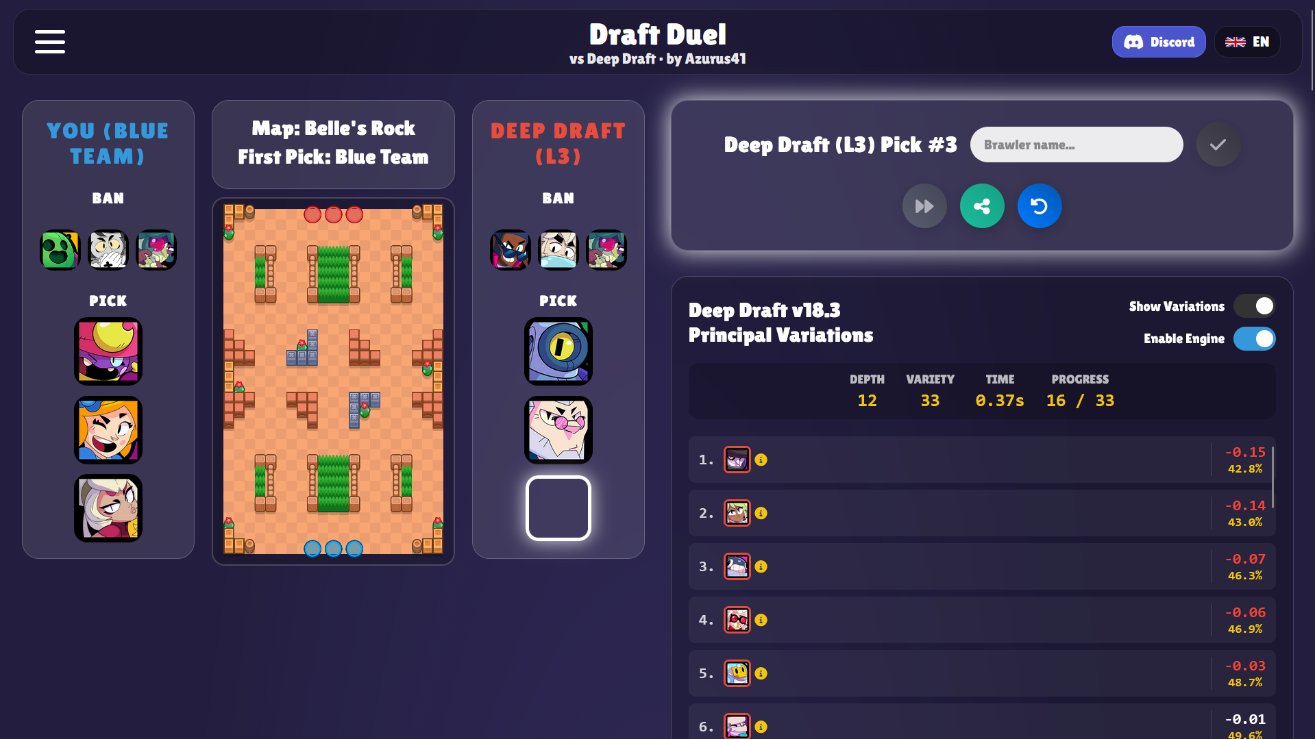 Draft Duel Interface
